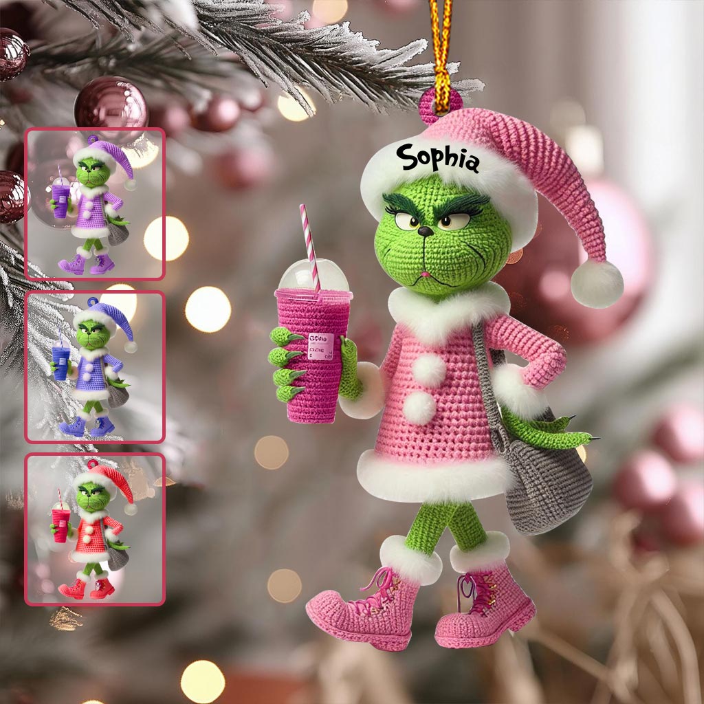 Merry Grinchmas - Personalized Stole Christmas Ornament