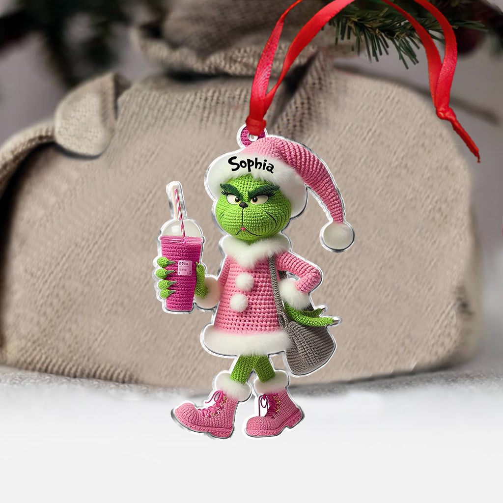 Merry Grinchmas - Personalized Stole Christmas Ornament