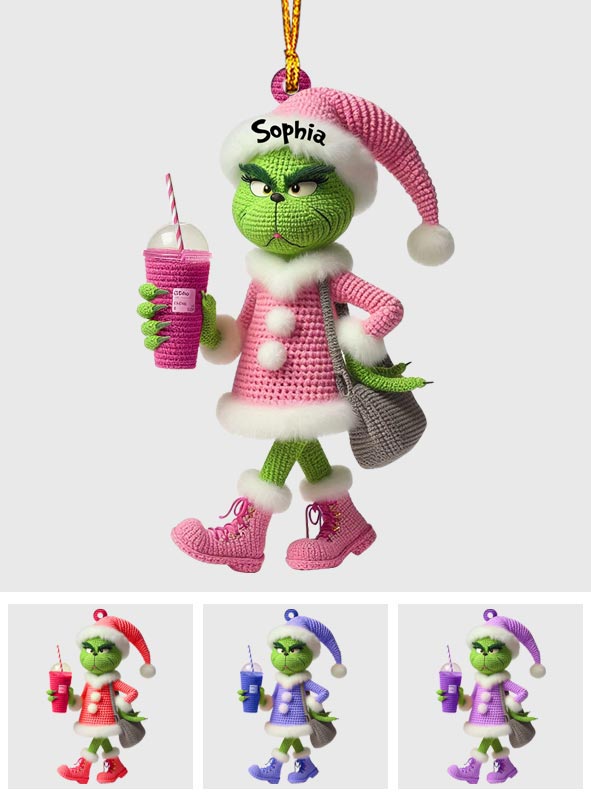 Merry Grinchmas - Personalized Stole Christmas Ornament