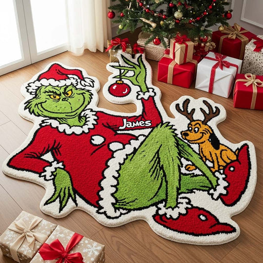 Merry Christmas - Personalized Stole Christmas Non-Slip Tufted Rug