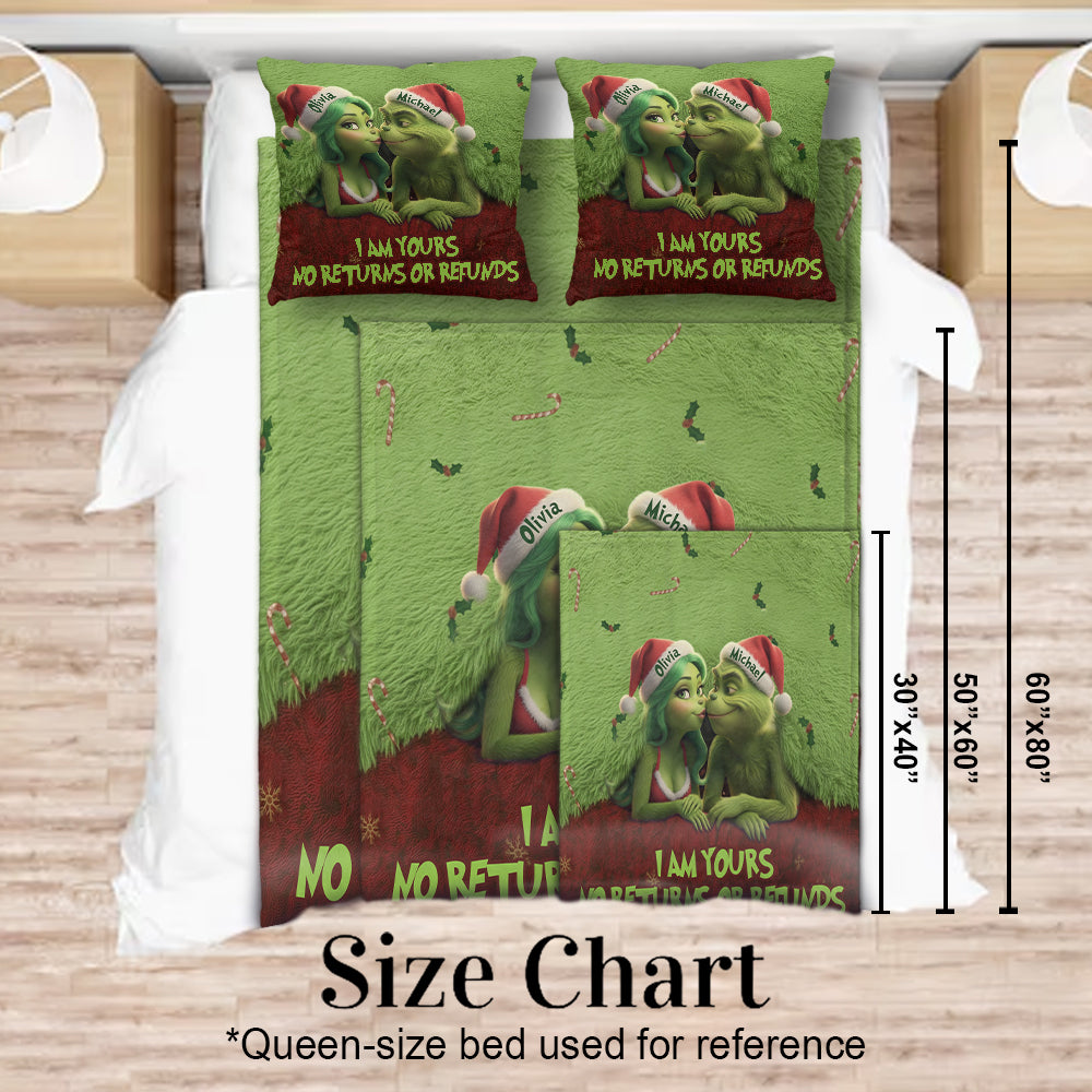 Ich gehöre dir – Personalisierte Stola, Weihnachtsdecke & Kissen-Set