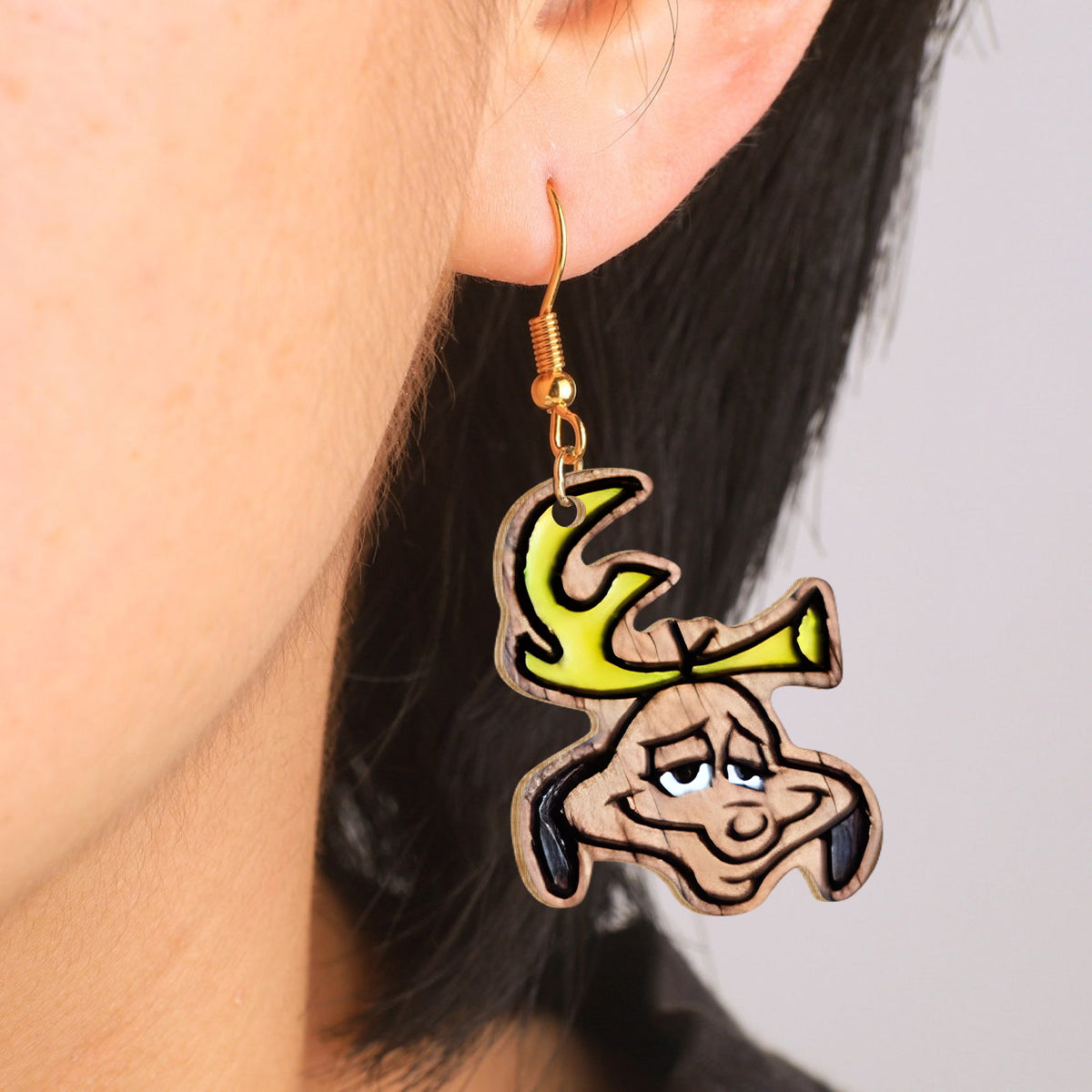 Frohe Weihnachten – Personalisierte Weihnachtsohrringe aus Holz