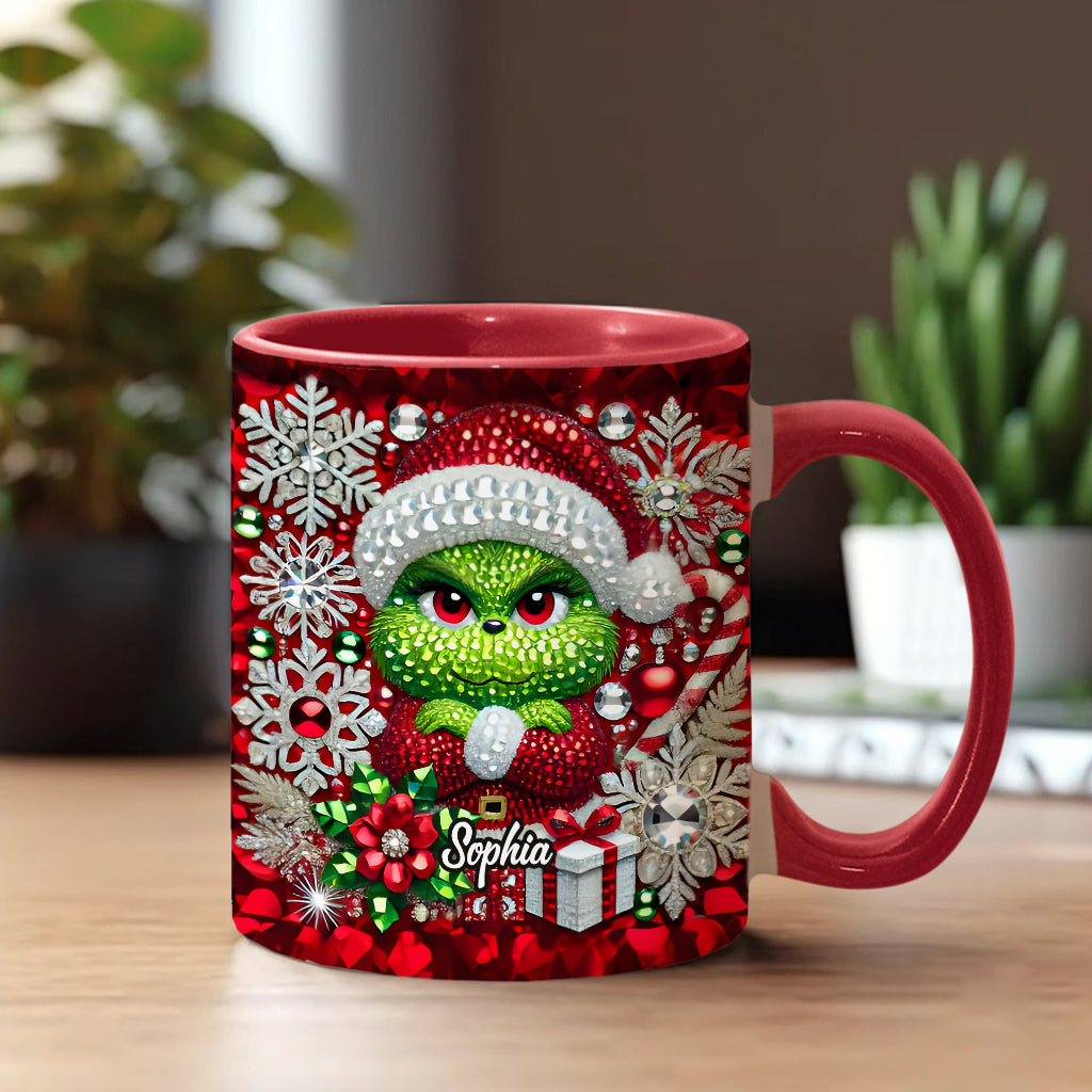 Merry Grinchmas - Personalized Stole Christmas Accent Mug