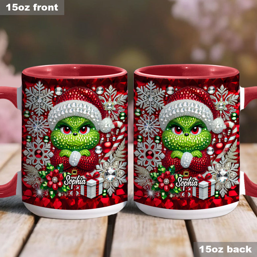 Merry Grinchmas - Personalized Stole Christmas Accent Mug