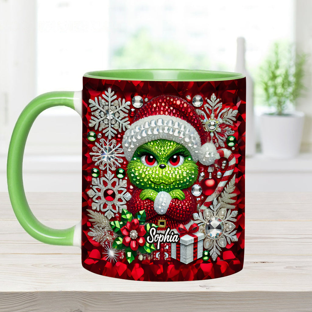 Merry Grinchmas - Personalized Stole Christmas Accent Mug