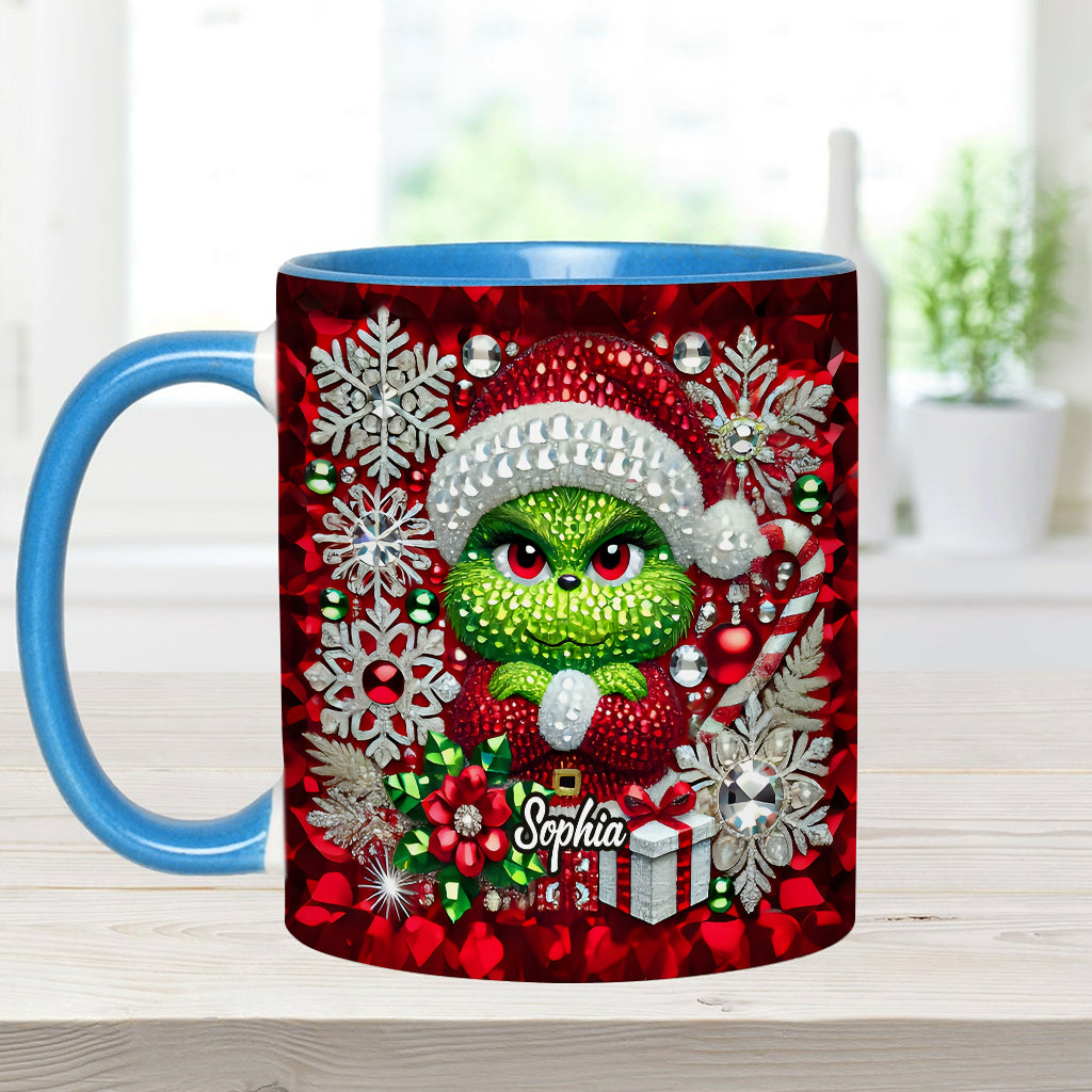 Merry Grinchmas - Personalized Stole Christmas Accent Mug