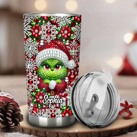 Fröhliche Grinchmas - Personalisierter Stola-Weihnachtsbecher