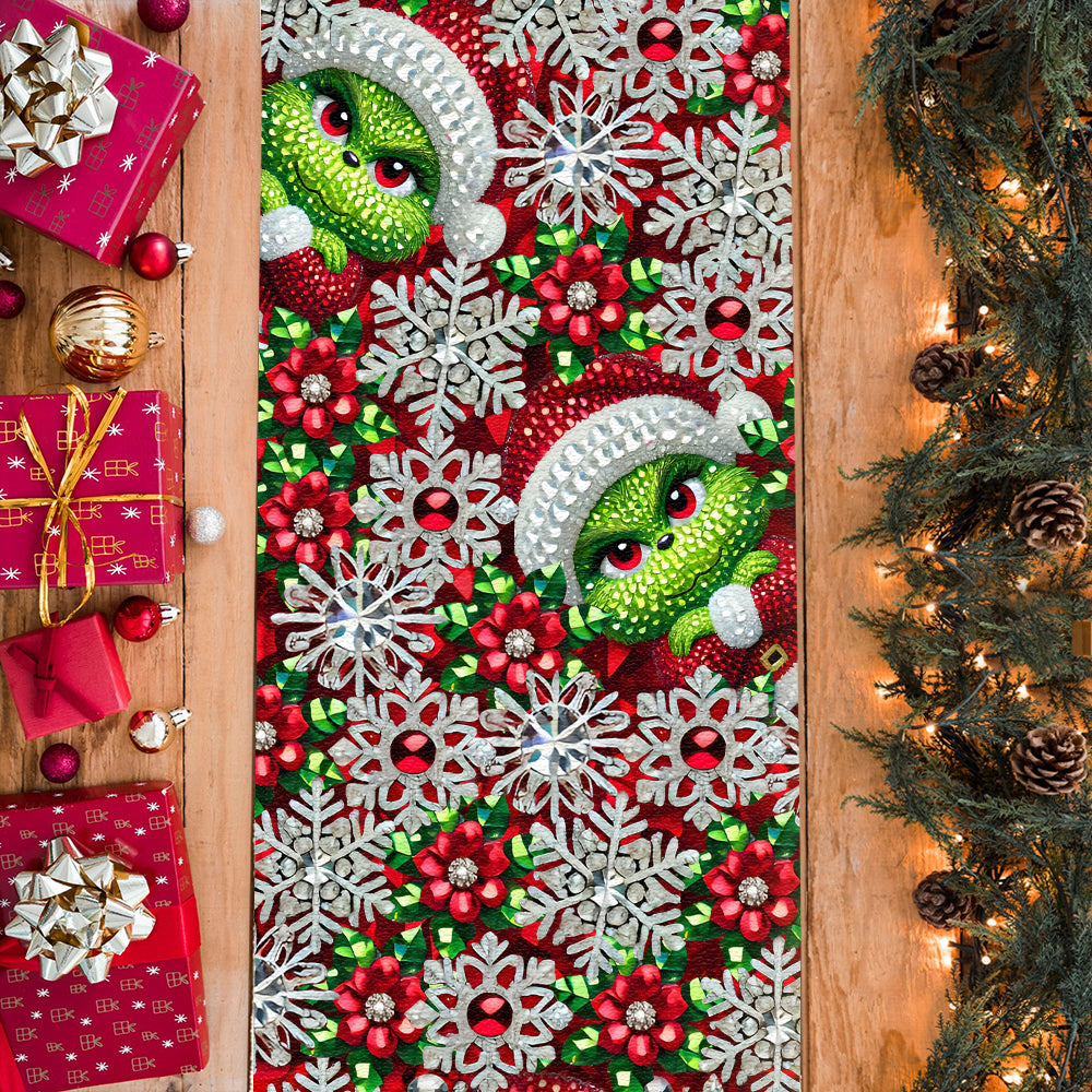 Merry Grinchmas - Personalized Stole Christmas Table Runner