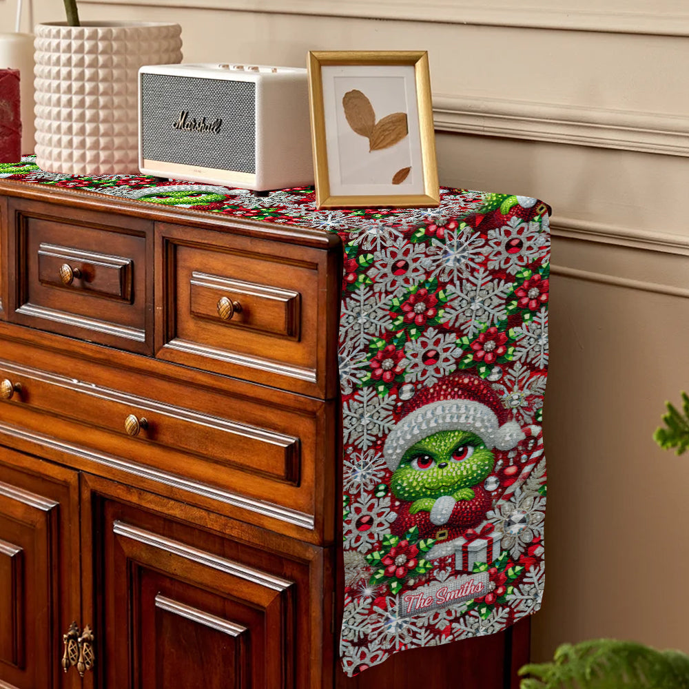 Merry Grinchmas - Personalized Stole Christmas Table Runner