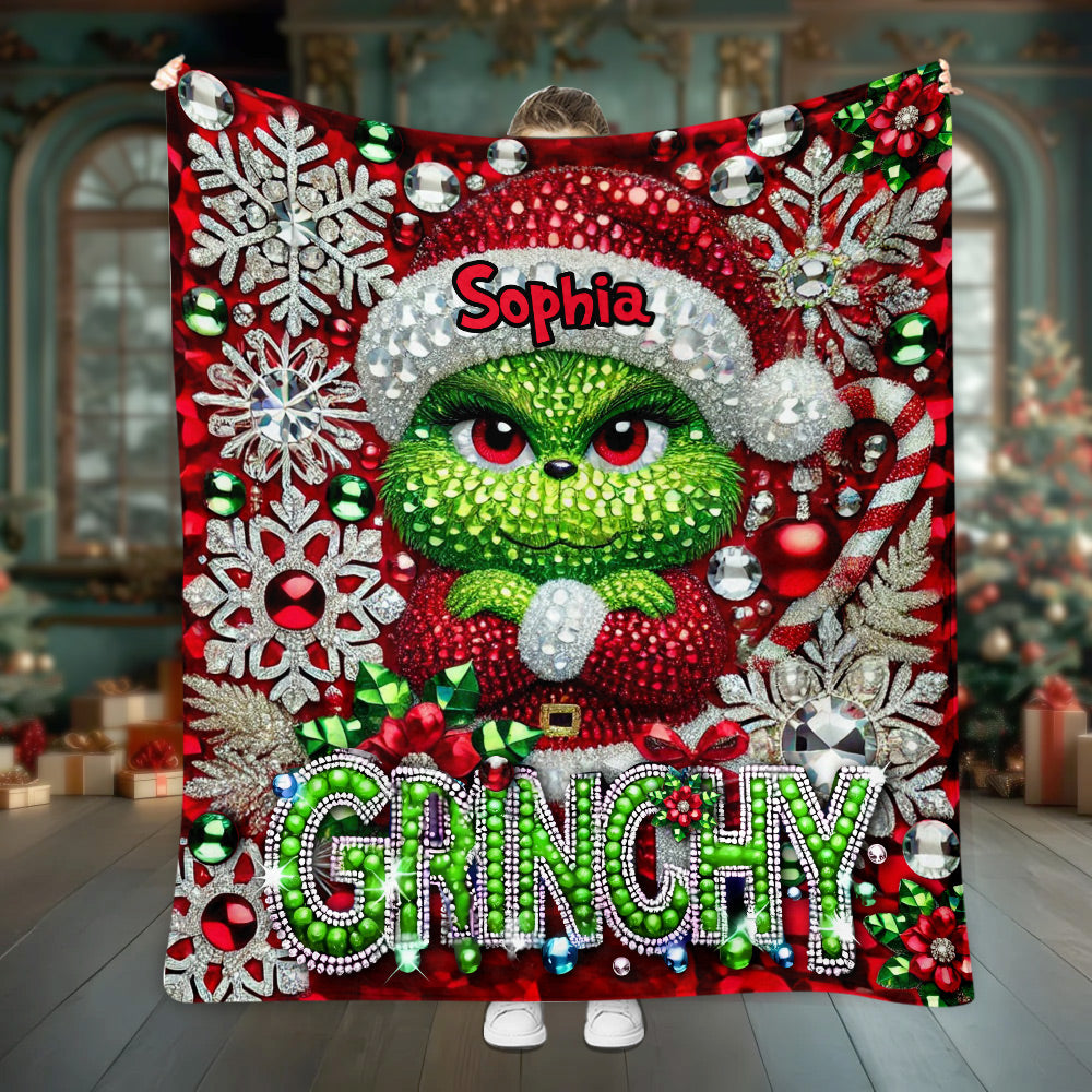 Joyeux Grinchmas - Étole de Noël personnalisée