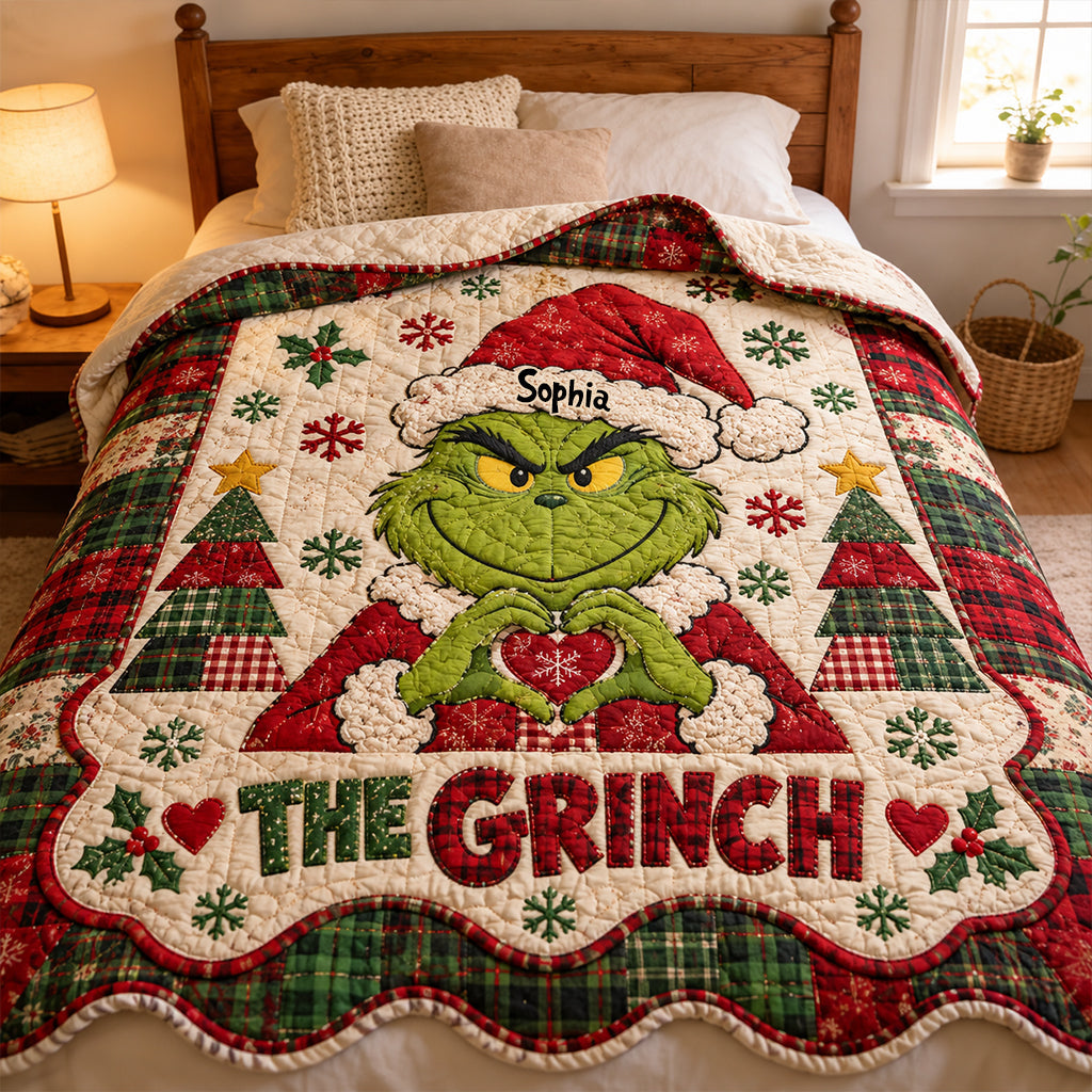 Merry Christmas - Personalized Stole Christmas Shaped Fleece Blanket