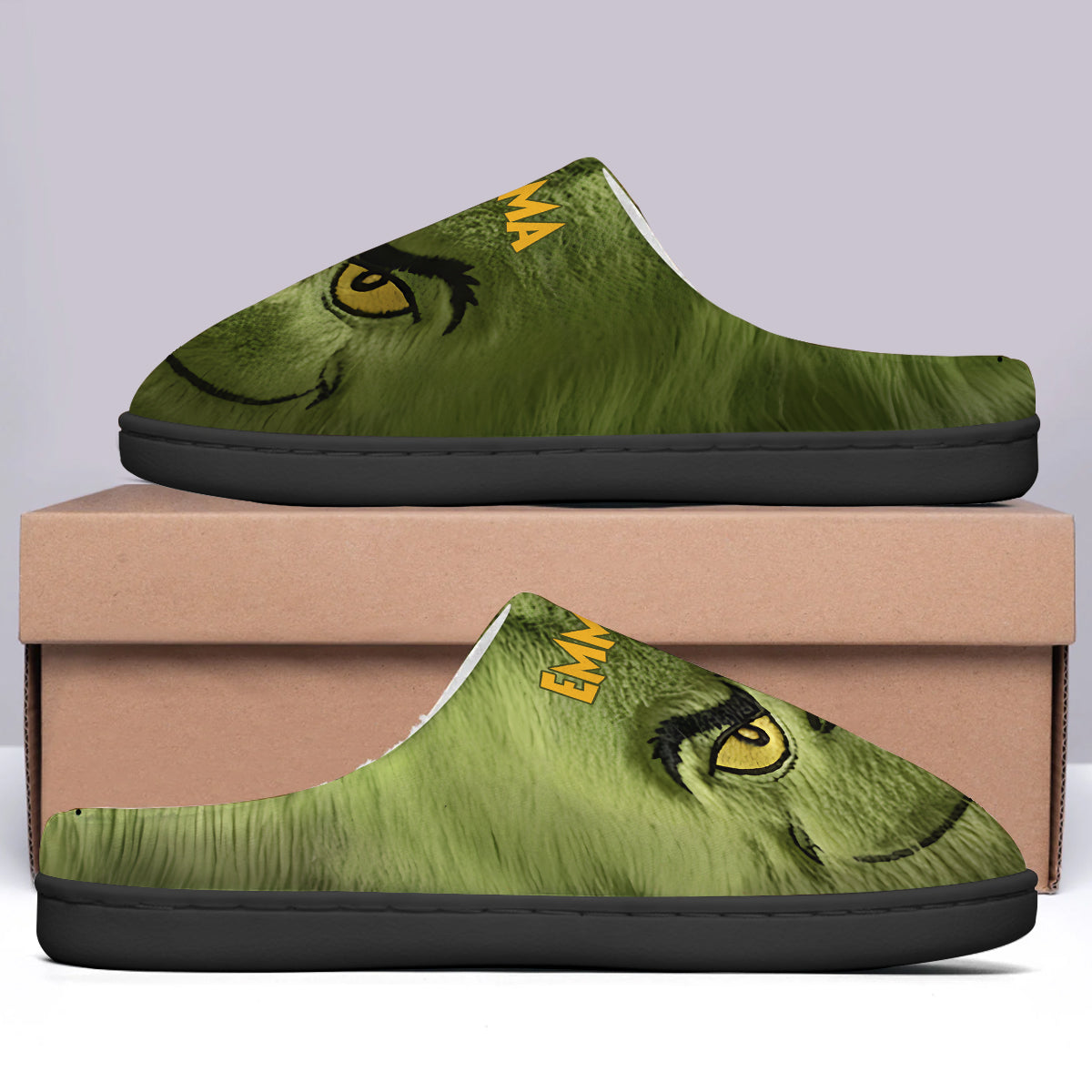 Green Monster - Personalisierte Stola Weihnachtspantoffeln