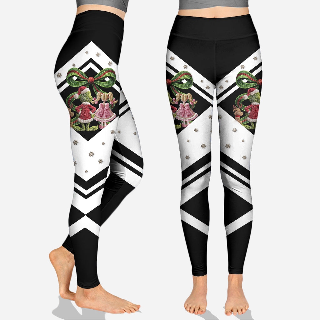 Frohe Weihnachten – Personalisierter Stola-Weihnachtshoodie und Leggings