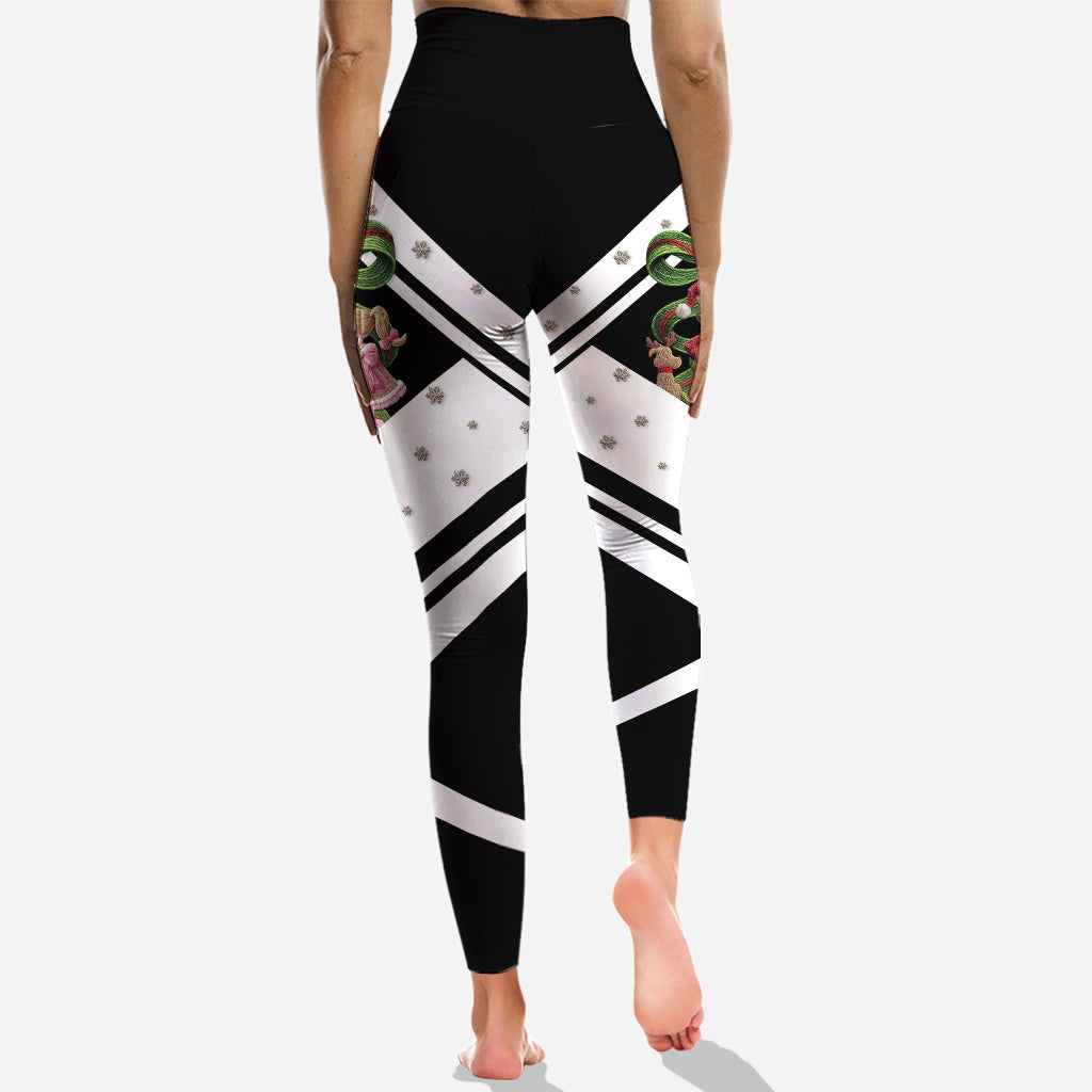 Frohe Weihnachten – Personalisierter Stola-Weihnachtshoodie und Leggings