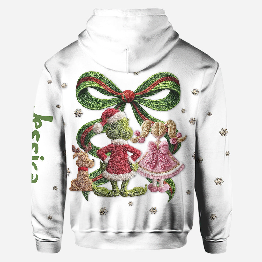 Frohe Weihnachten – Personalisierter Stola-Weihnachtshoodie und Leggings