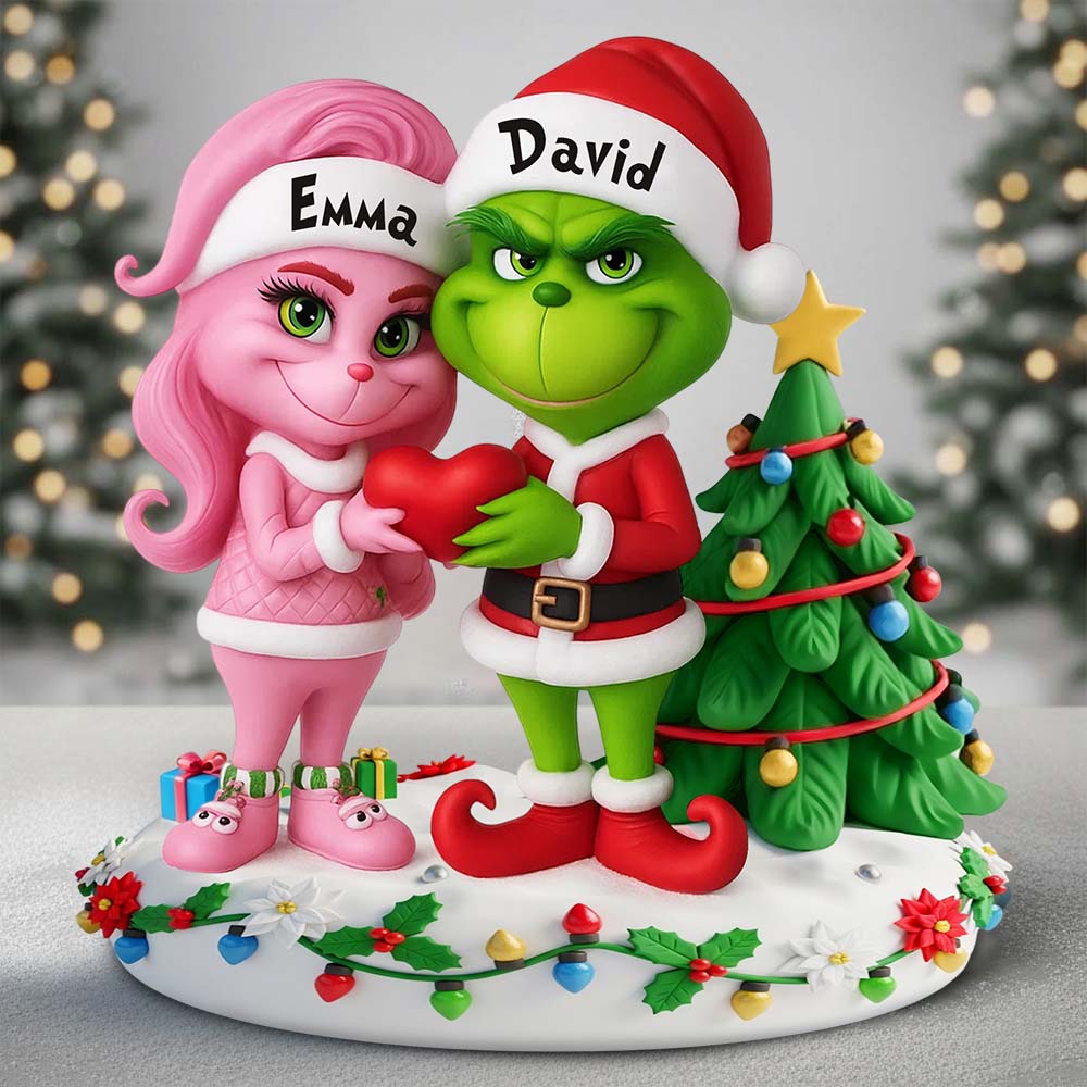 Merry Grinchmas - Personalized Stole Christmas Custom Shaped Acrylic Plaque