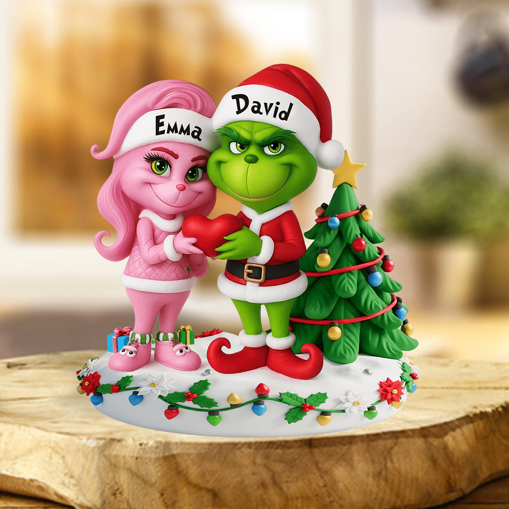 Merry Grinchmas - Personalized Stole Christmas Custom Shaped Acrylic Plaque