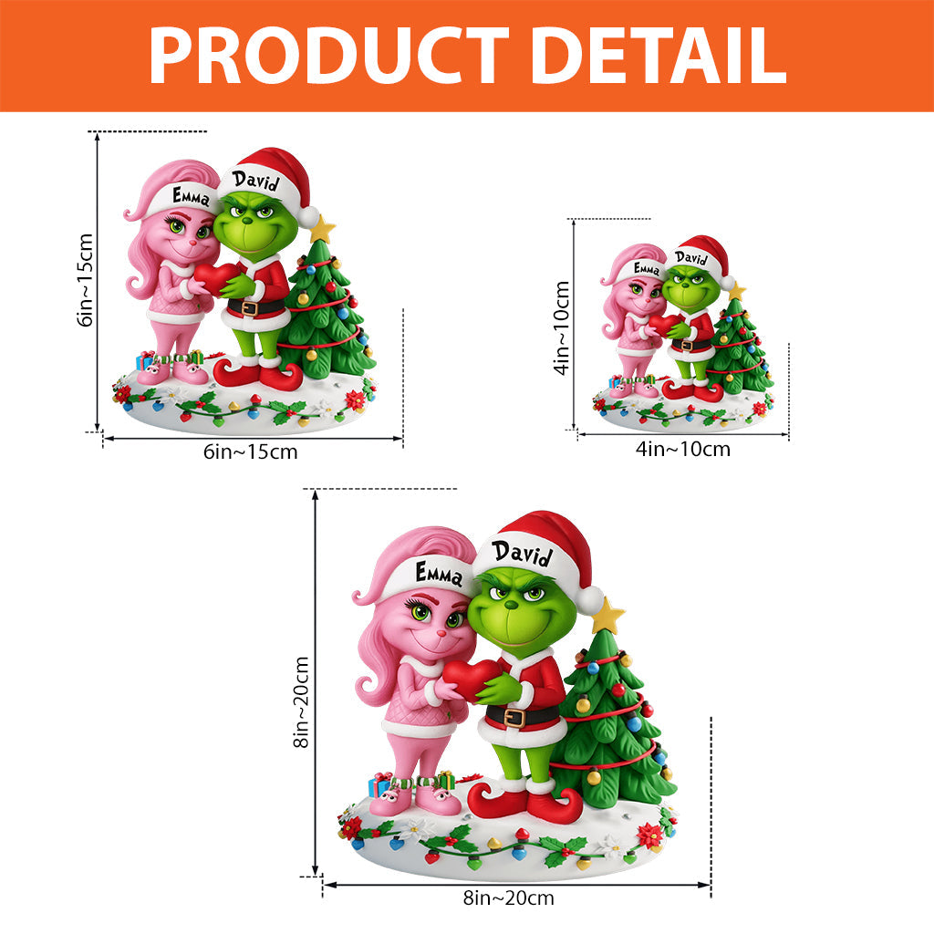 Merry Grinchmas - Personalized Stole Christmas Custom Shaped Acrylic Plaque