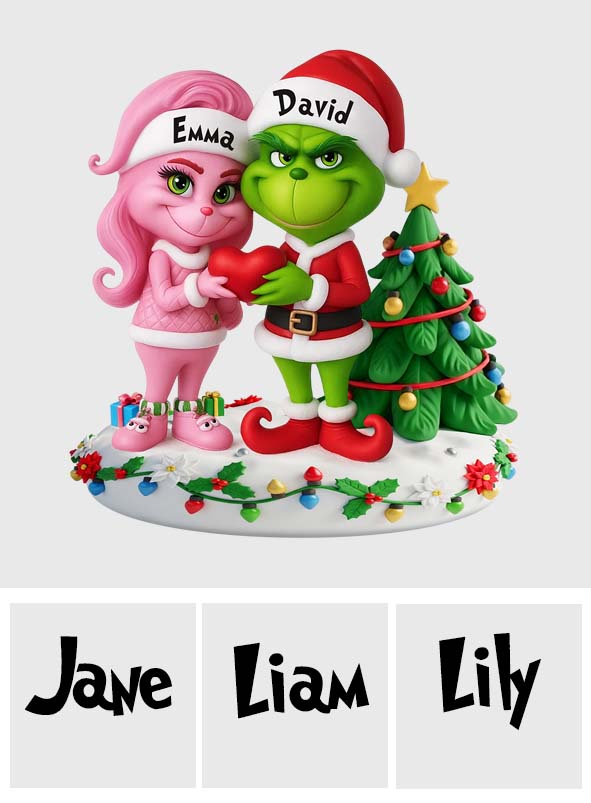 Merry Grinchmas - Personalized Stole Christmas Custom Shaped Acrylic Plaque