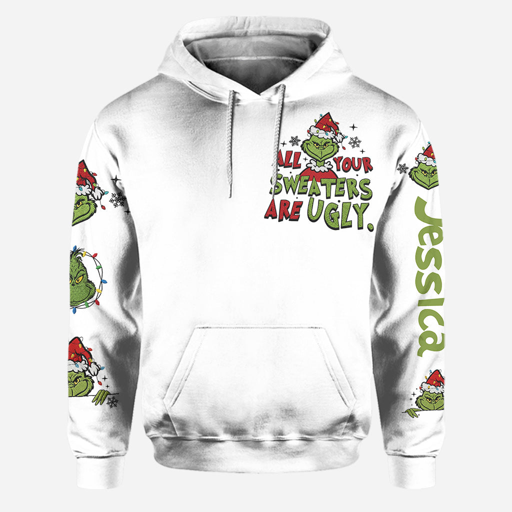 Dein Pullover ist auch hässlich – Personalisierter Stola-Weihnachtshoodie und Leggings