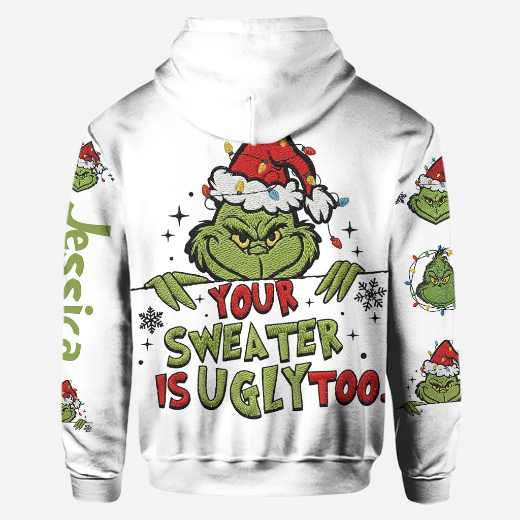 Dein Pullover ist auch hässlich – Personalisierter Stola-Weihnachtshoodie und Leggings