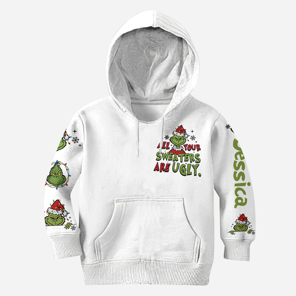 Dein Pullover ist auch hässlich – Personalisierter Stola-Weihnachtshoodie und Leggings