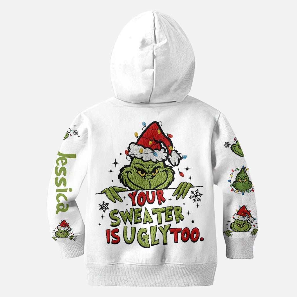 Dein Pullover ist auch hässlich – Personalisierter Stola-Weihnachtshoodie und Leggings