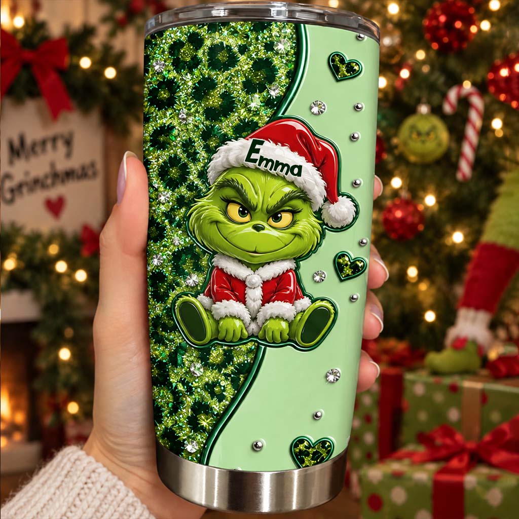 Merry Greenmas - Personalized Stole Christmas Tumbler
