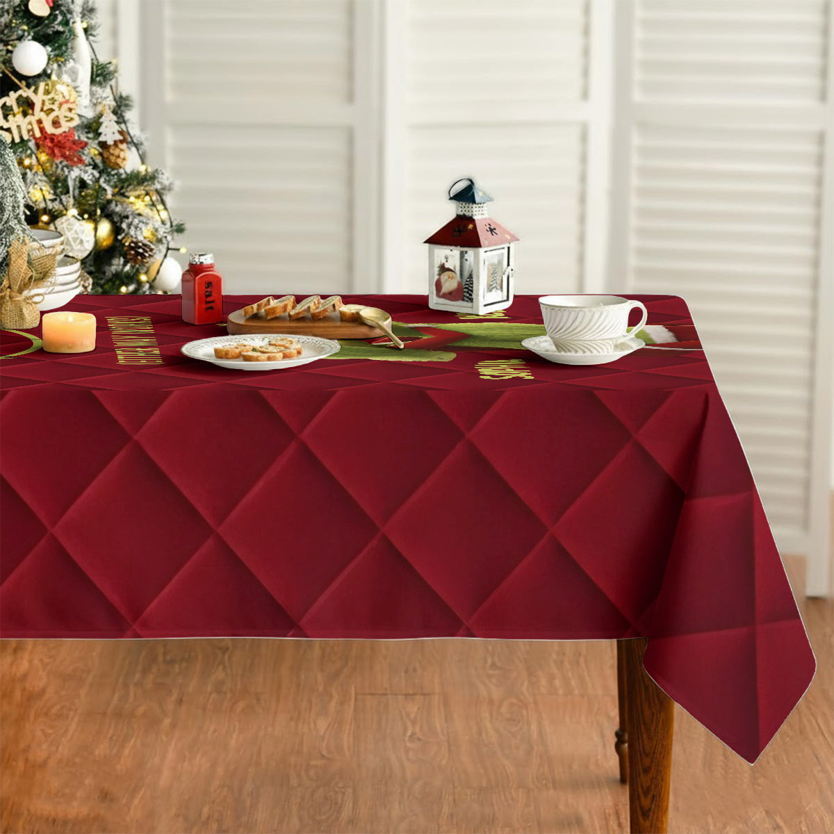 Ich liebe dich – Personalisierte Stola-Tischdecke für Weihnachten