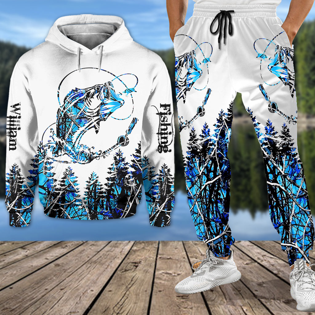 Love Fishing - Personalized Fishing Hoodie and Sweatpants