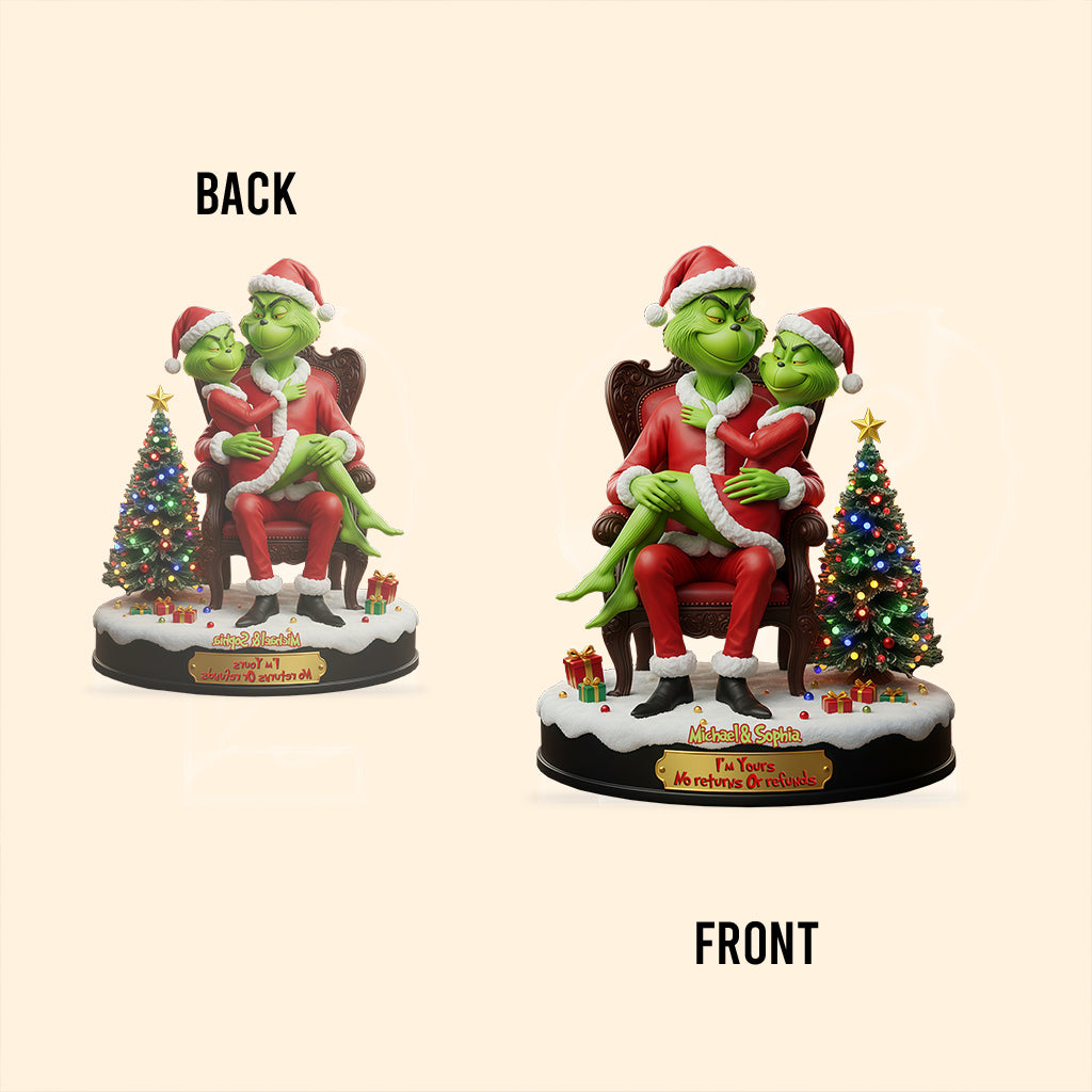 Ich gehöre dir – Keine Rückgabe oder Rückerstattung – Personalisierte Weihnachtsstola aus Acryl in individueller Form