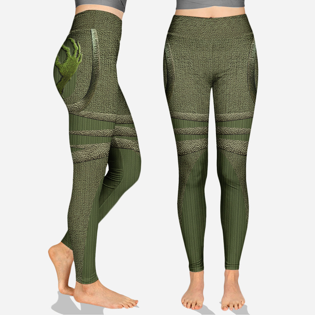 Fröhliche Grinchmas – Personalisierter Stola-Weihnachtshoodie und Leggings