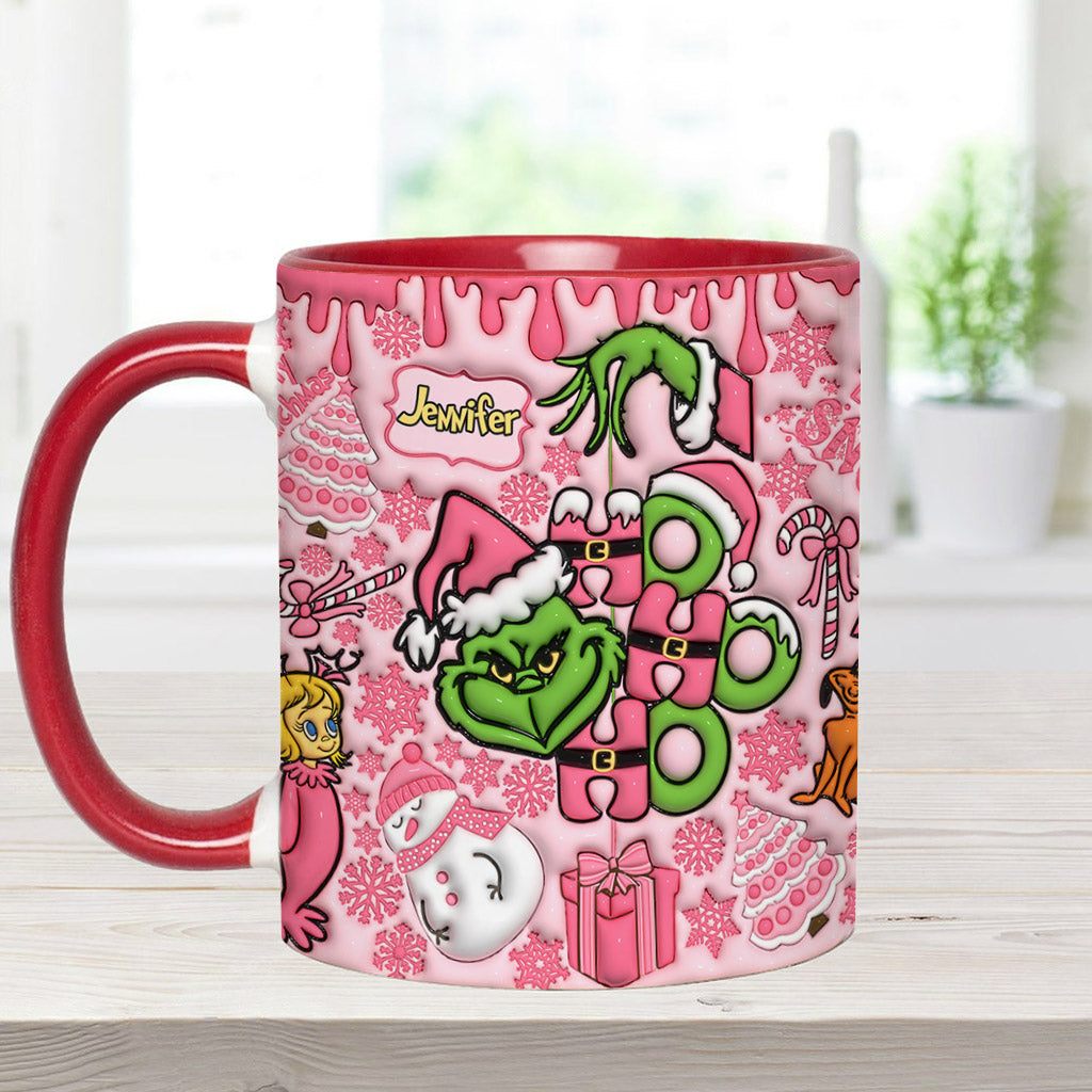 Fröhliche Grinchmas - Personalisierter Stola-Weihnachtsbecher