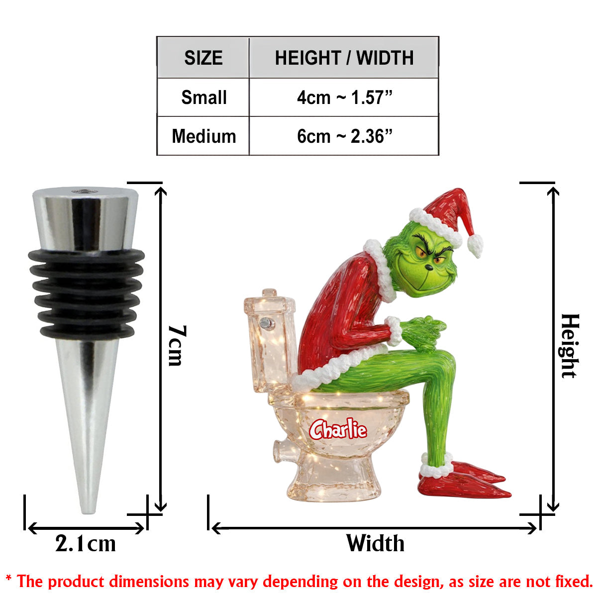 Grinchmas Pooping - Personalized Stole Christmas Bottle Stopper