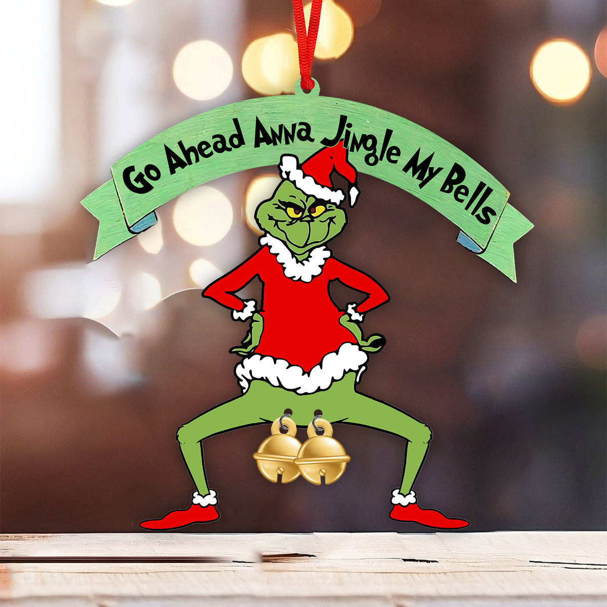 Jingle My Bells - Personalized Stole Christmas Ornament With Charm