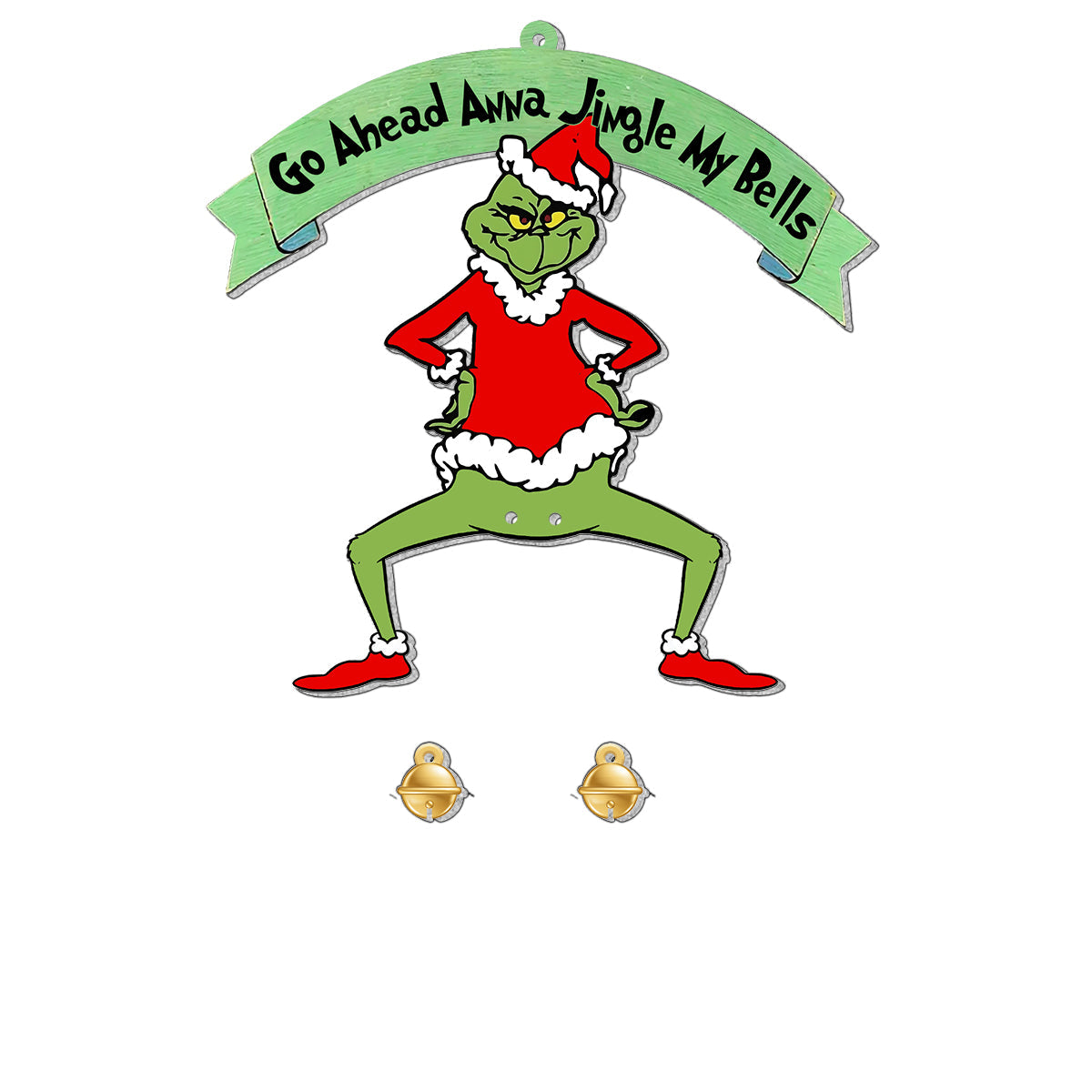 Jingle My Bells - Personalized Stole Christmas Ornament With Charm