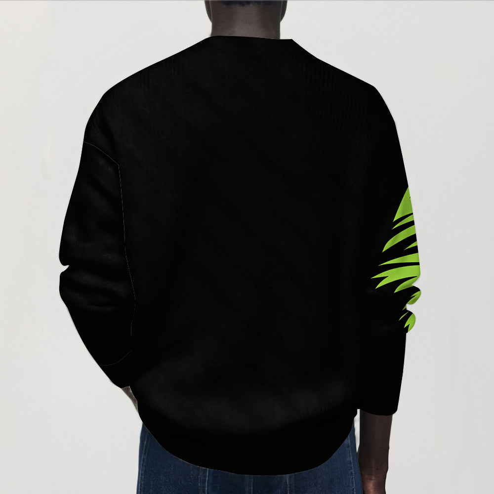 Green Mischief - Personalized Stole Christmas Cardigan Sweater