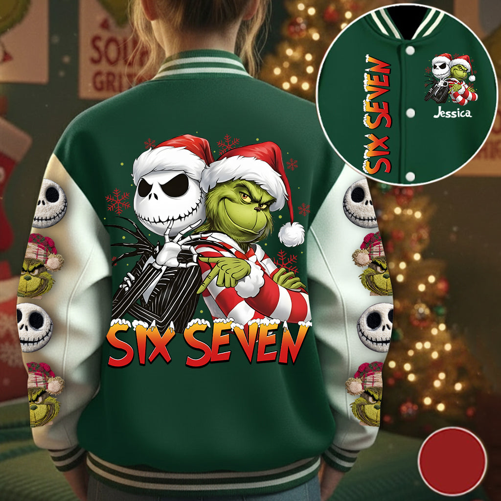 Six Seven - Veste universitaire de Noël personnalisée avec étole