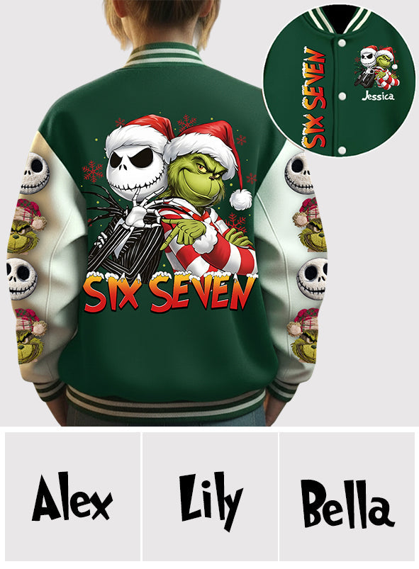 Six Seven - Veste universitaire de Noël personnalisée avec étole