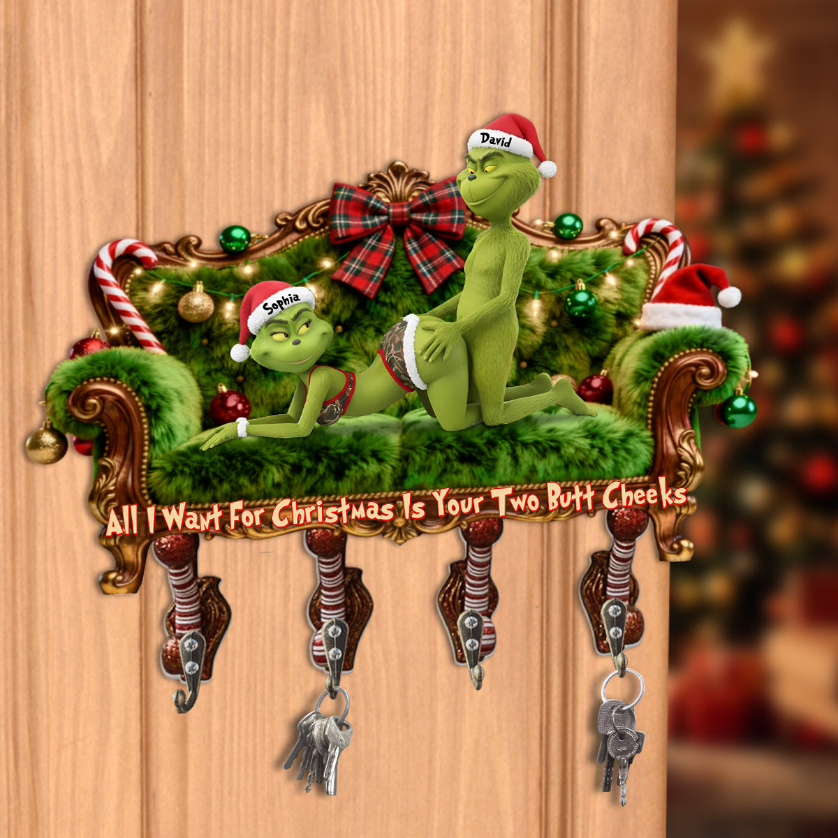 Ich liebe dich – Personalisierte Weihnachtsstola zum Aufhängen