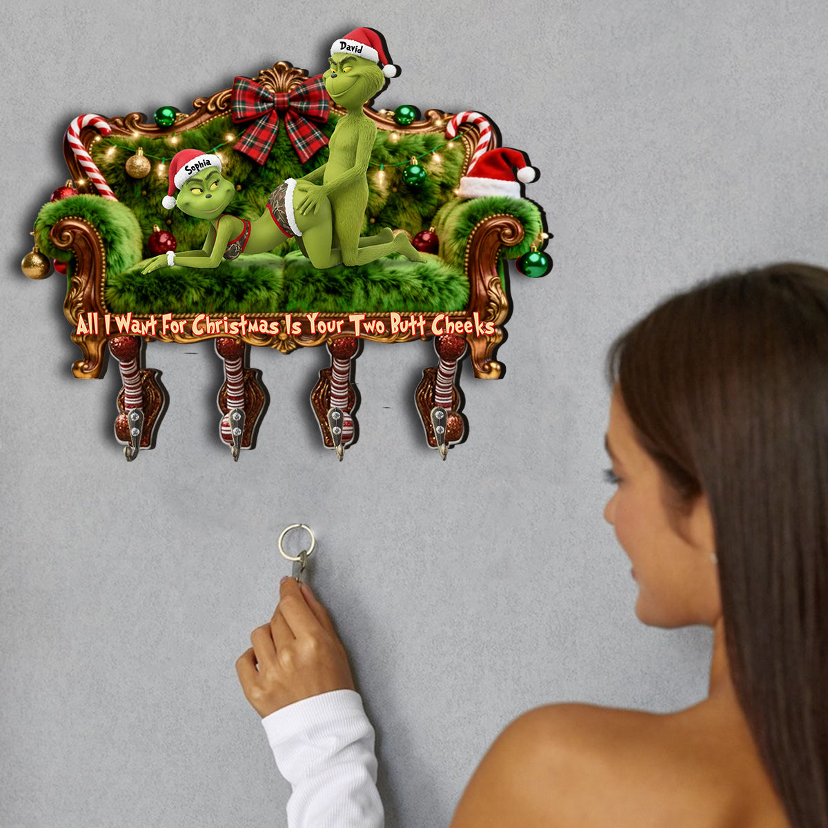 Ich liebe dich – Personalisierte Weihnachtsstola zum Aufhängen