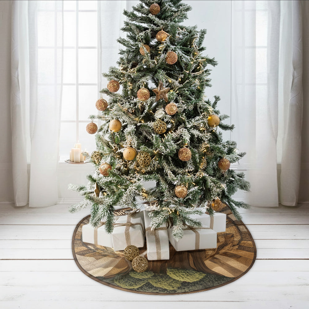 Jingle Bells & Schrotpatronen - Personalisierte Stola-Weihnachtsbaumdecke