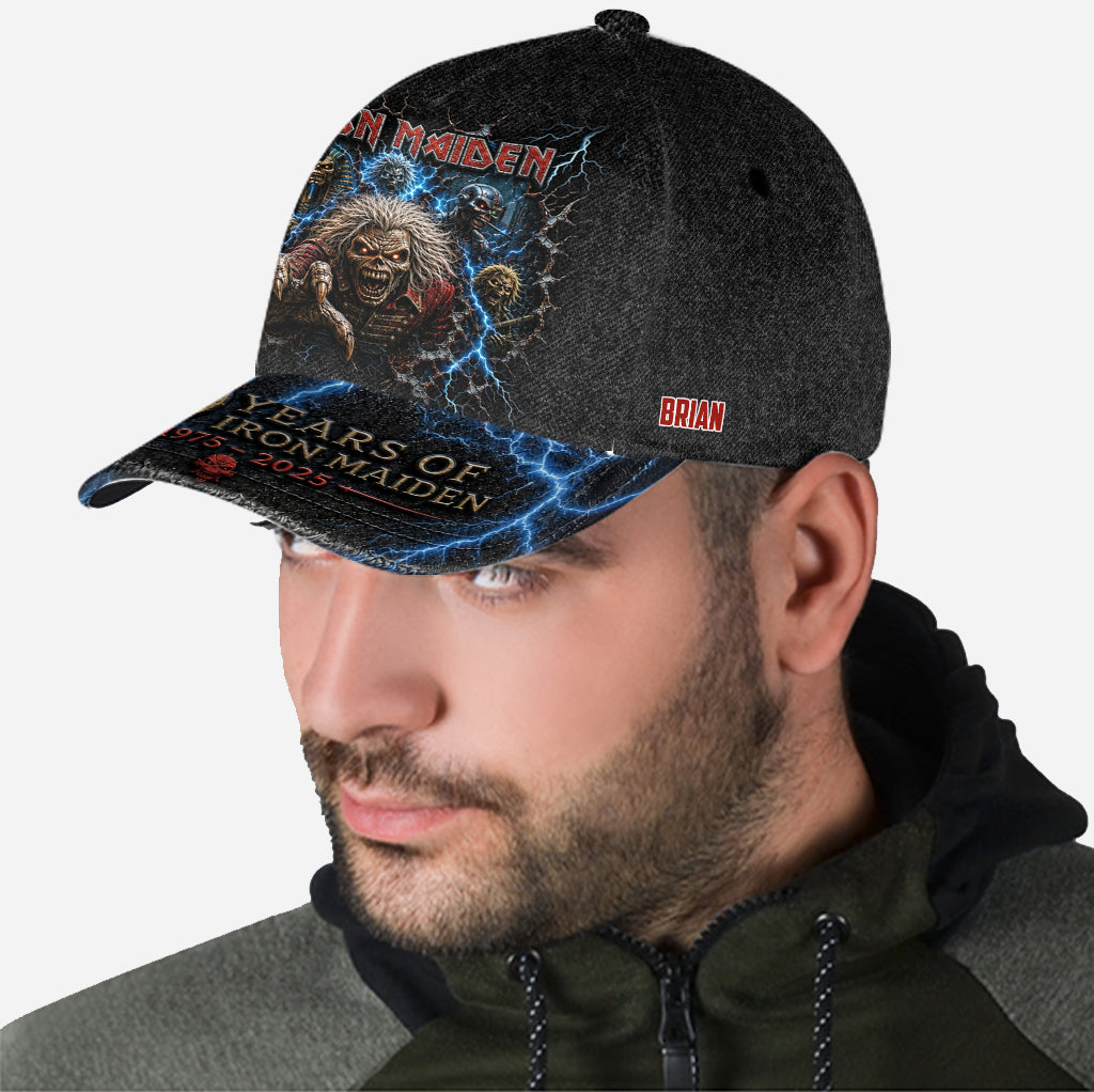 Rock Fans Gift Idea, Iron Rock Band - Personalized Music Band Classic Cap