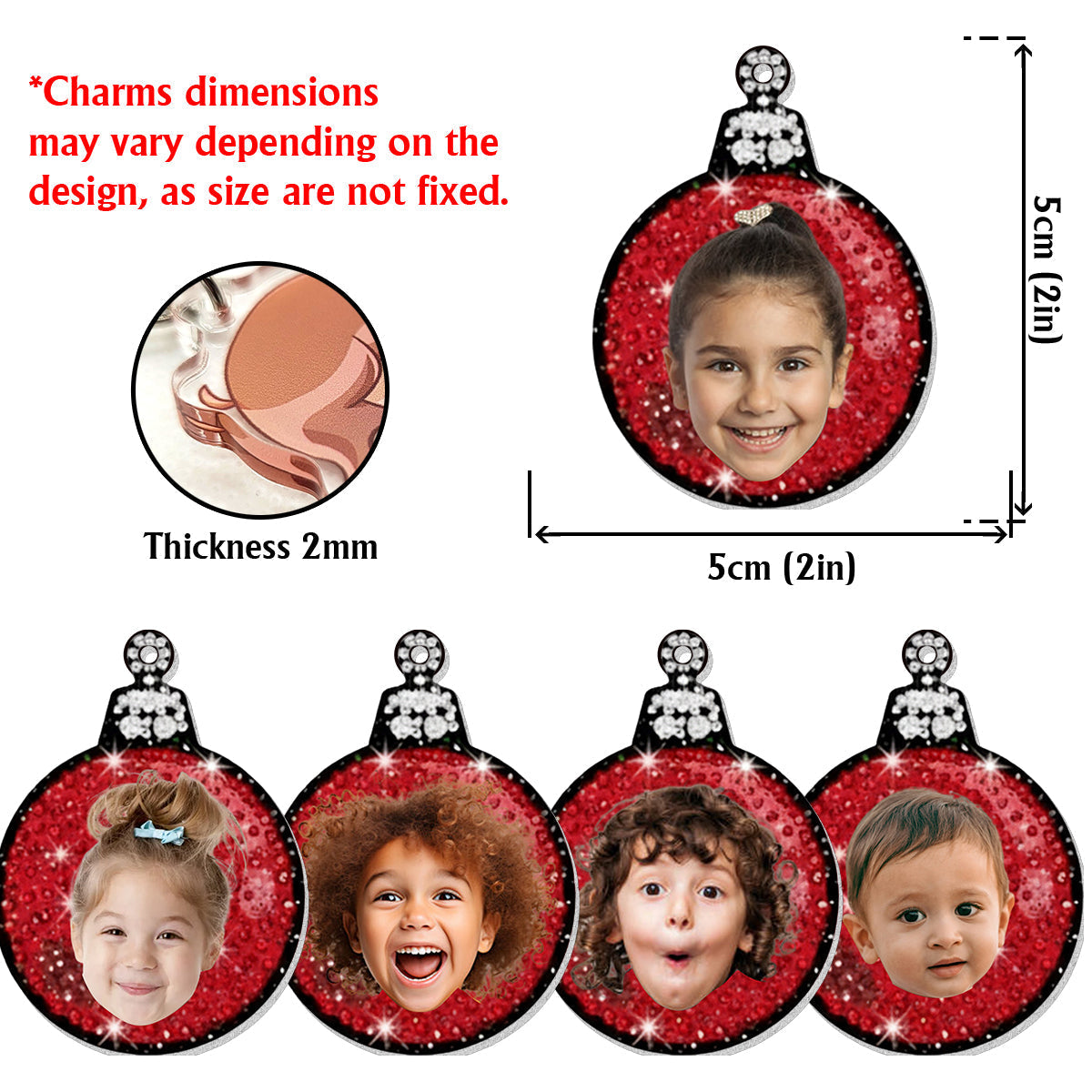 Mes petits-enfants... ont volé mon cœur - Portefeuille de téléphone personnalisé « Fuite de Noël » avec breloques