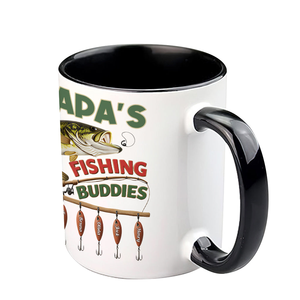 Papa Pêcheurs - Mug personnalisé sur le thème de la pêche