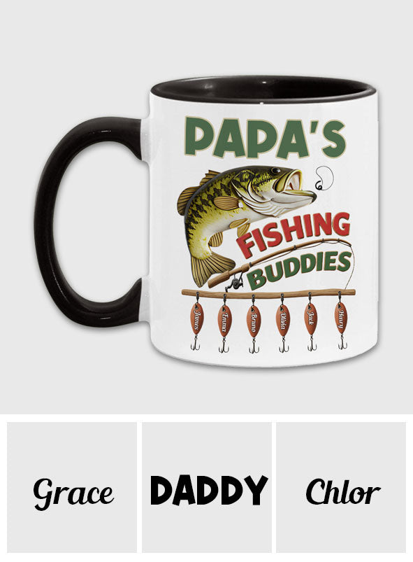 Papa Pêcheurs - Mug personnalisé sur le thème de la pêche