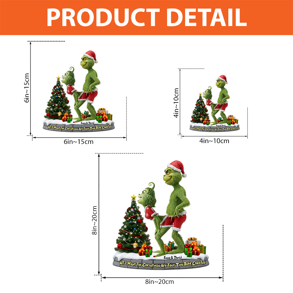 Tout ce que je veux pour Noël - Étole de Noël personnalisée, plaque acrylique sur mesure