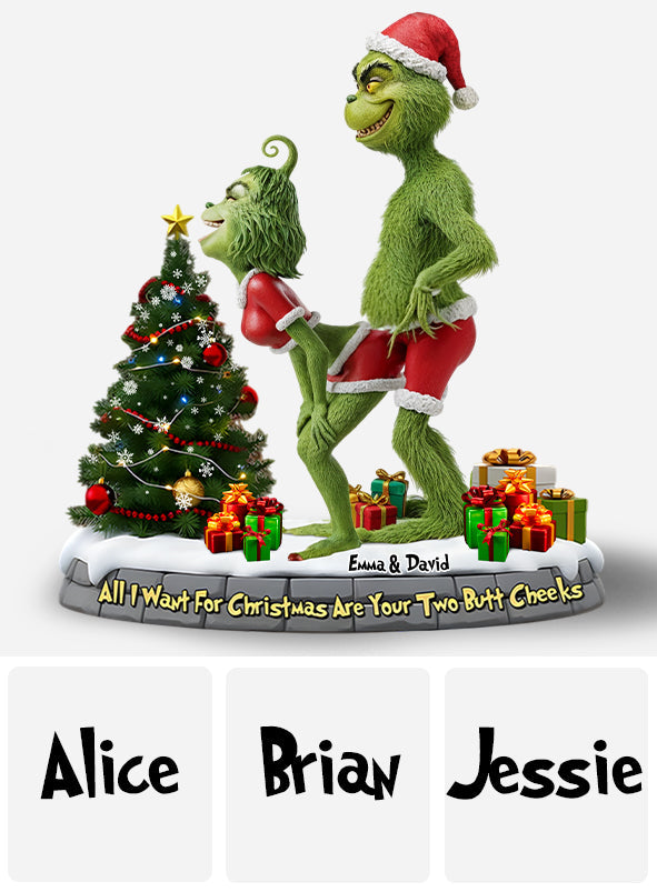 Tout ce que je veux pour Noël - Étole de Noël personnalisée, plaque acrylique sur mesure