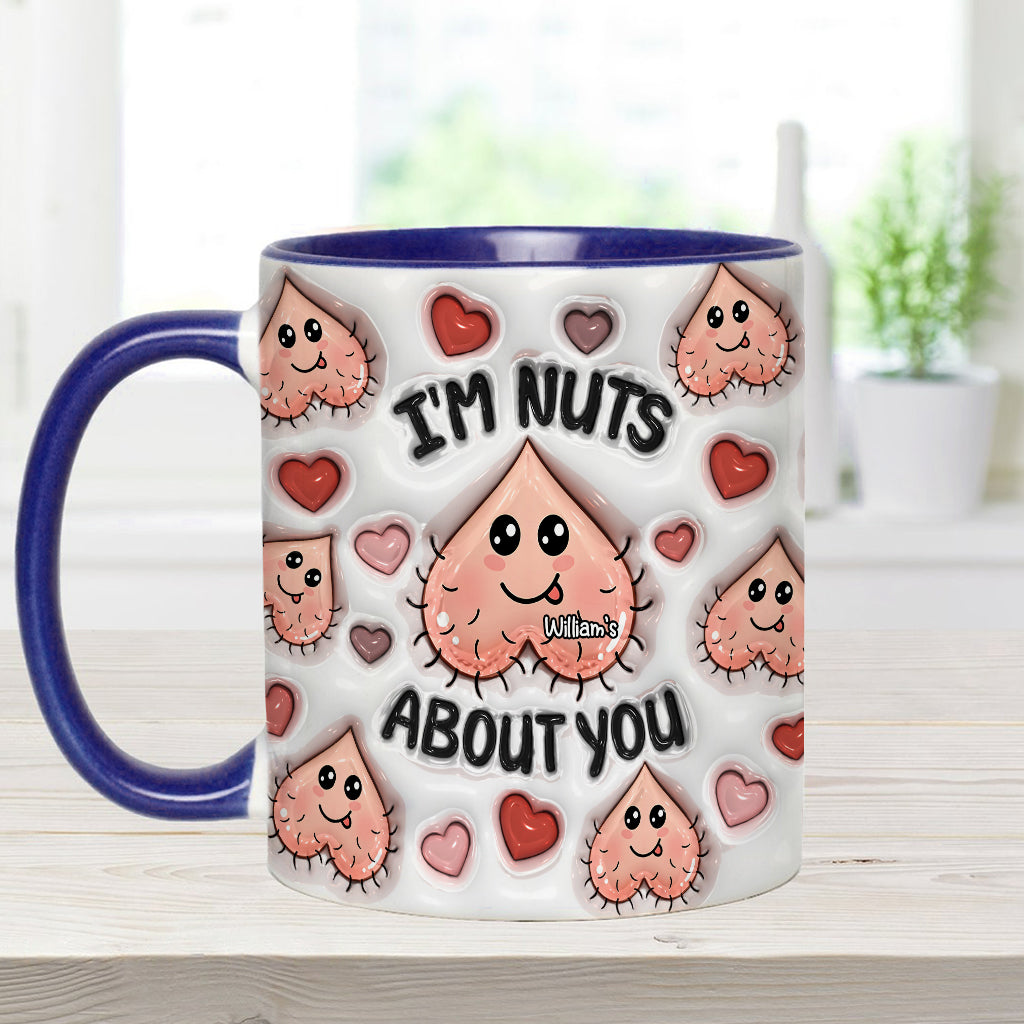 Ich bin verrückt nach dir – Personalisierte Tasse für Paare