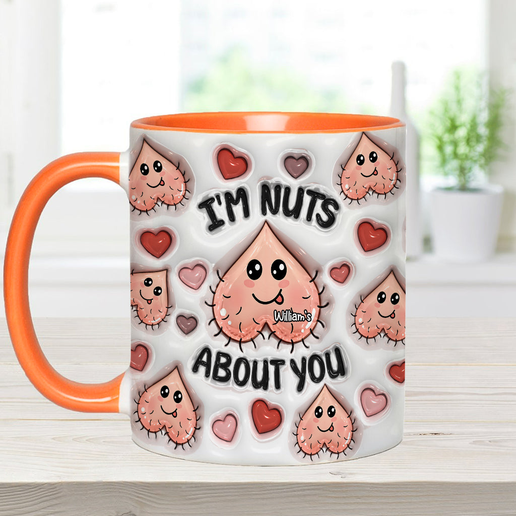 Ich bin verrückt nach dir – Personalisierte Tasse für Paare